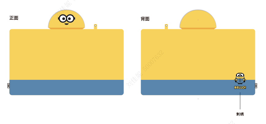MINISO MINIONS COLLECTION HOODED BLANKET 2014104910101 BLANKETS