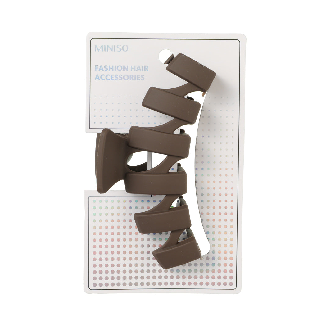 MINISO BASIC SERIES WAVY CLAW CLIP (1 PC) 2014110110106 HAIR DUCK CLIP