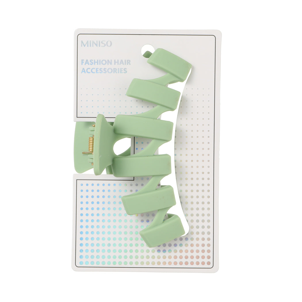 MINISO BASIC SERIES WAVY CLAW CLIP (1 PC) 2014110110106 HAIR DUCK CLIP