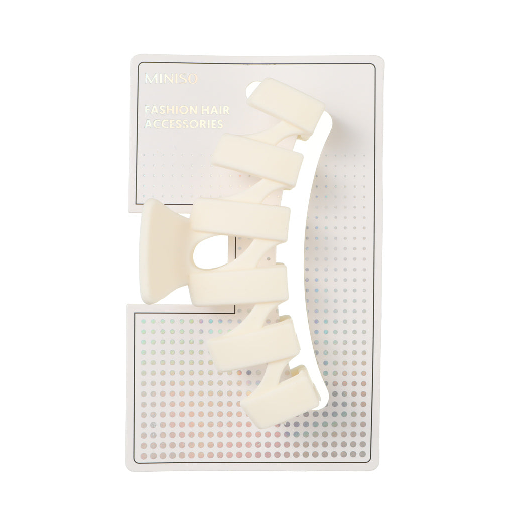 MINISO BASIC SERIES WAVY CLAW CLIP (1 PC) 2014110110106 HAIR DUCK CLIP