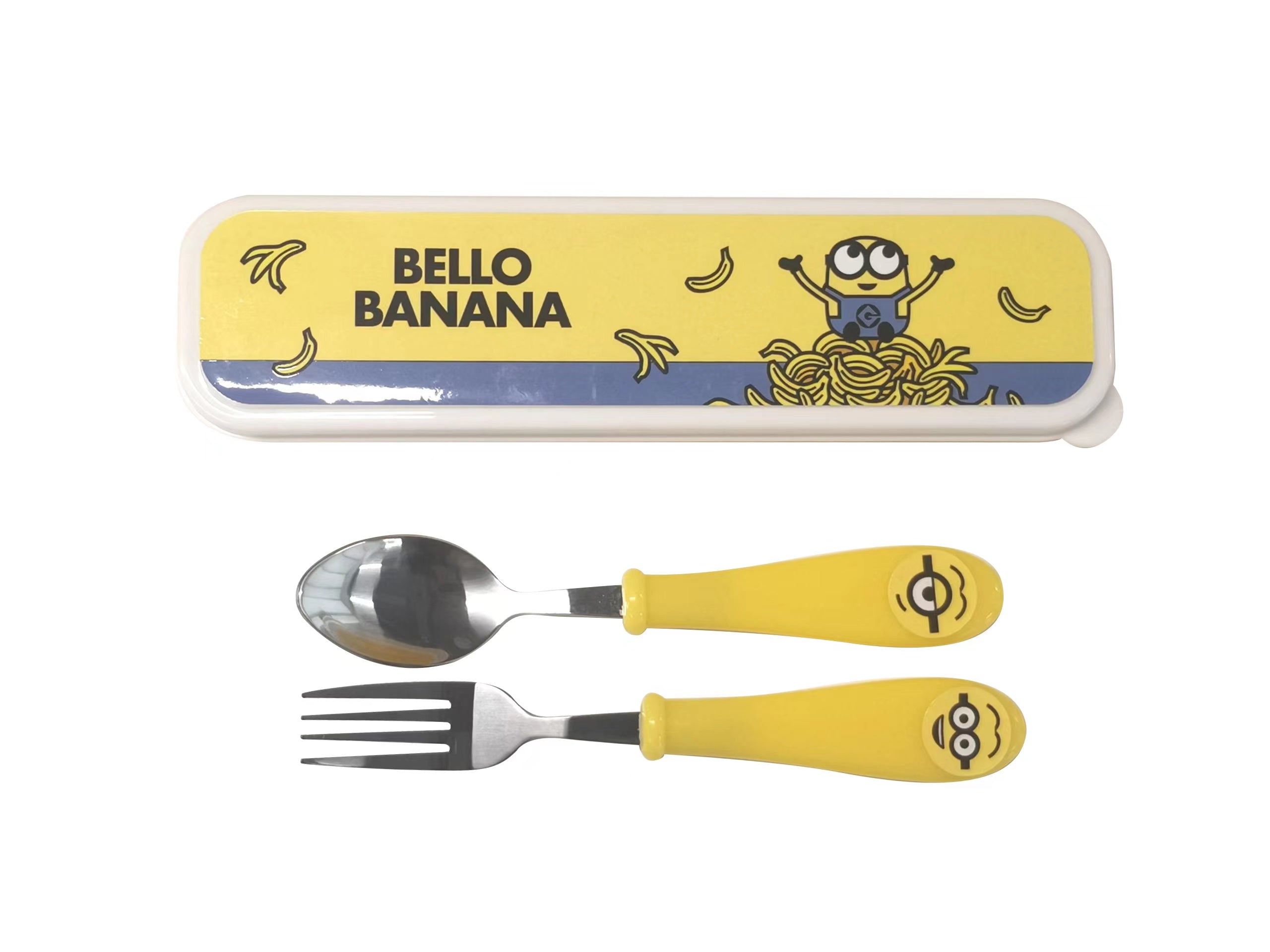 MINISO MINIONS COLLECTION FLATWARE SET (FORK & SPOON)(YELLOW) 2014111710107 CUTLERY SET