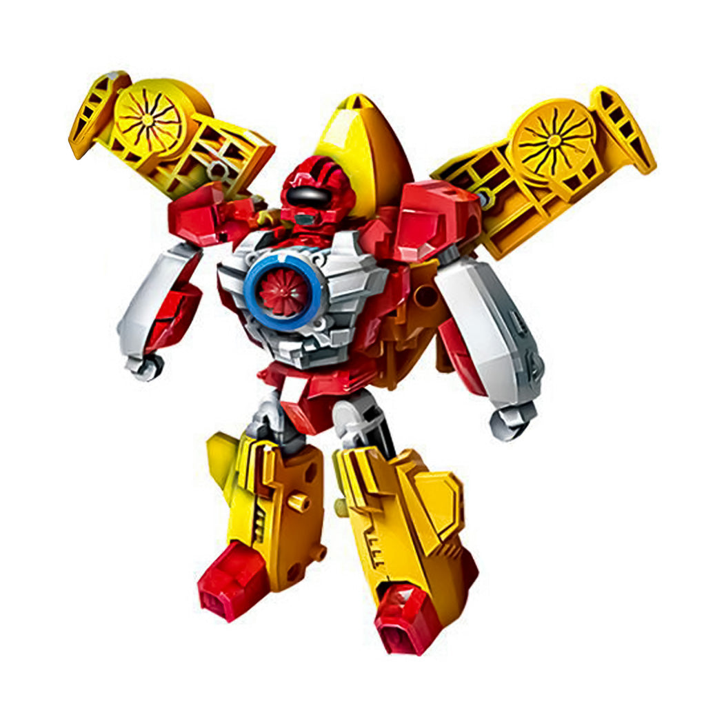 MINISO TRANSFORMING TOY (RED & YELLOW) 2014125910104 TRANSFORMATION TOYS-1