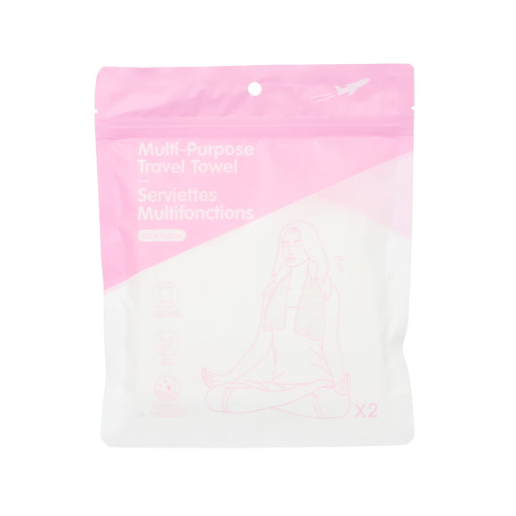 MINISO MULTI-PURPOSE TRAVEL TOWEL ( 2 PCS ) 2014256310101 TRAVEL KIT