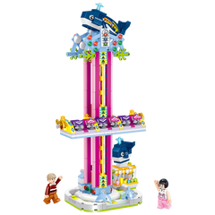 MINISO MINICITY - AMUSEMENT PARK BUILDING BLOCKS(TOWER RIDE 640 PCS) 2014264113107 BUILDING BLOCKS