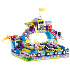 MINISO MINICITY - AMUSEMENT PARK BUILDING BLOCKS(BUMPER CARS 569 PCS) 2014264114104 BUILDING BLOCKS