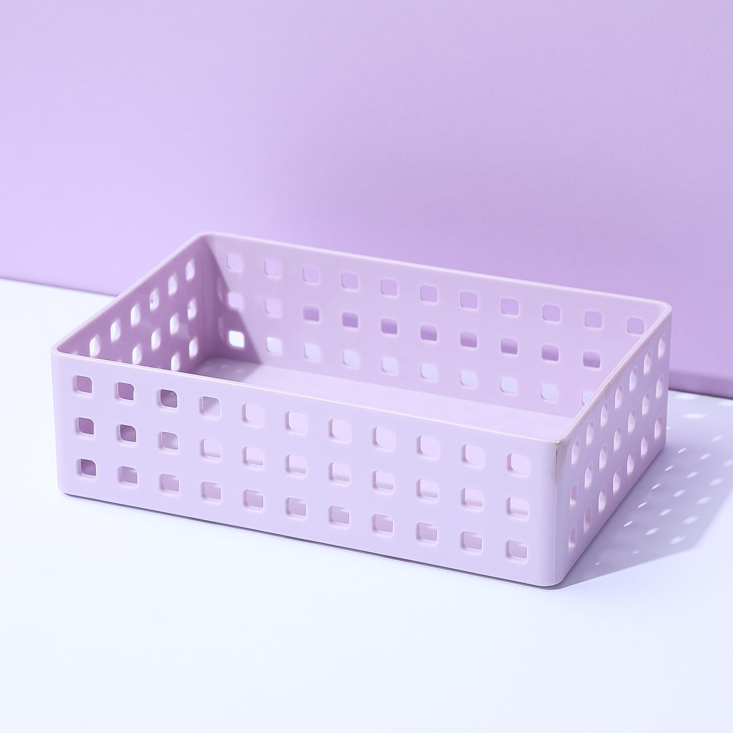 MINISO PURPLE SERIES STACKABLE STORAGE BOX ( M ) 2014265910101 LIFE DEPARTMENT