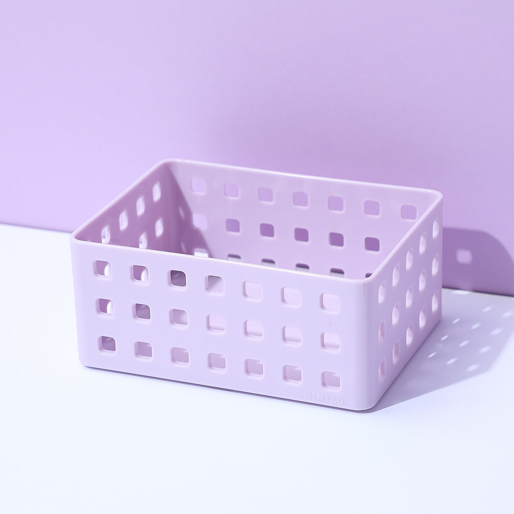 MINISO PURPLE SERIES STACKABLE STORAGE BOX ( S ) 2014266010107 LIFE DEPARTMENT