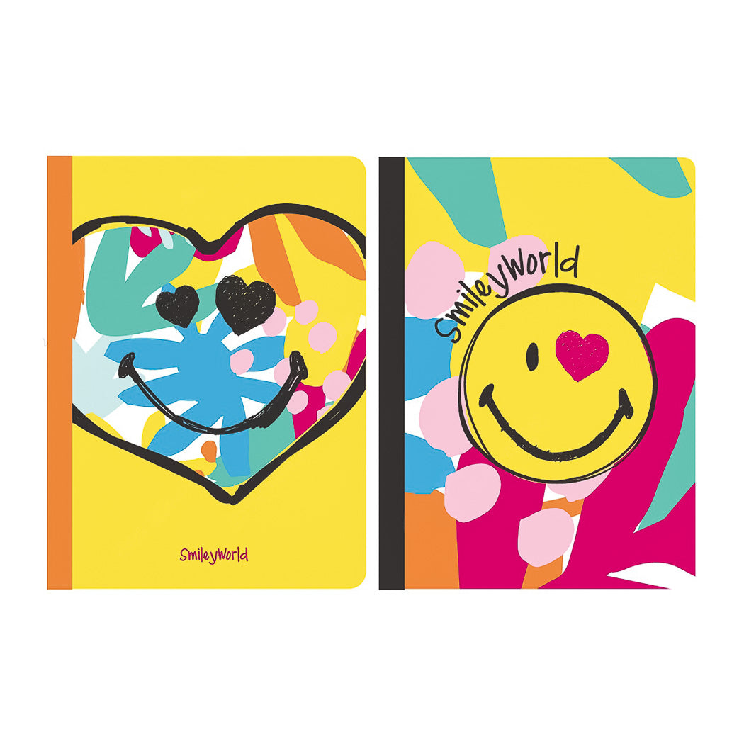 MINISO SMILEYWORLD COLLECTION A5 STITCH-BOUND BOOK (40 SHEETS) (2 ASSORTED MODELS) 2014270510105 MEMO BOOK