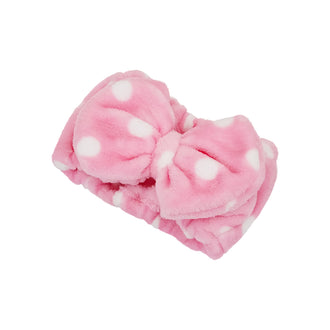 MINISO FLANNEL BOWKNOT HEADBAND(POLKA DOT) 2014458210100 HAIR CLIPPERS