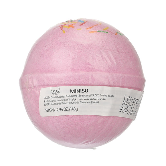 MINISO EAZZY CANDY SCENTED BATH BOMB (STRAWBERRY) 2014476610104 BATH SALT