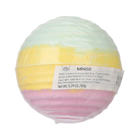 MINISO EAZZY COLORFUL FRUIT SCENTED BATH BOMB (TROPICAL FRUIT) 2014477810107 BATH SALT