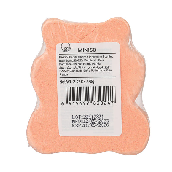 MINISO EAZZY PANDA SHAPED PINEAPPLE SCENTED BATH BOMB 2014478110107 BATH SALT