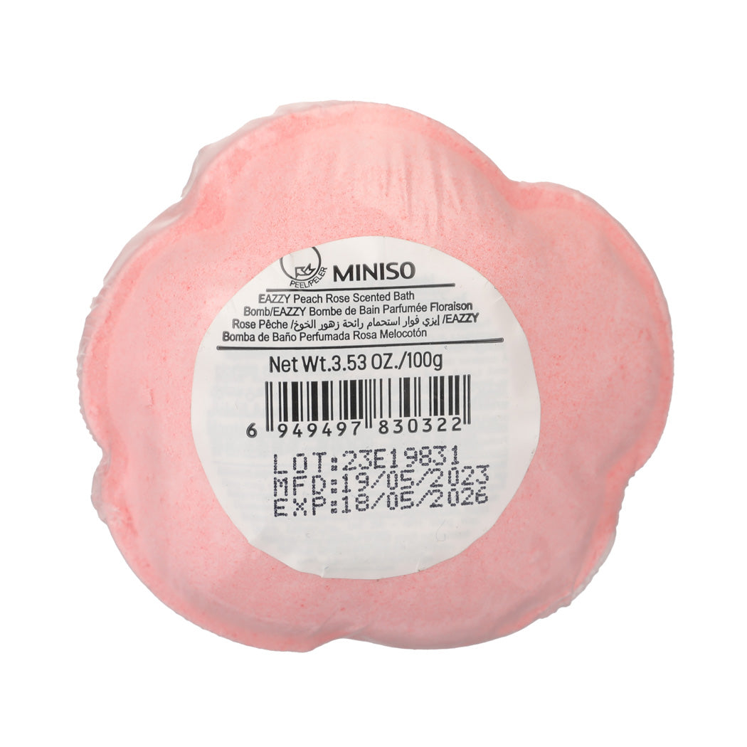 MINISO EAZZY PEACH ROSE SCENTED BATH BOMB 2014478910103 BATH SALT