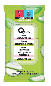 MINISO Q BEAUTY ALOE VERA FACIAL CLEANSING WIPES(30 WIPES) 2014594410105 MAKEUP REMOVER