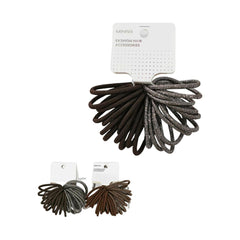 MINISO BASIC SERIES BROWN HAIR TIE ( 24 PCS ) 2014630310109 RUBBER BAND