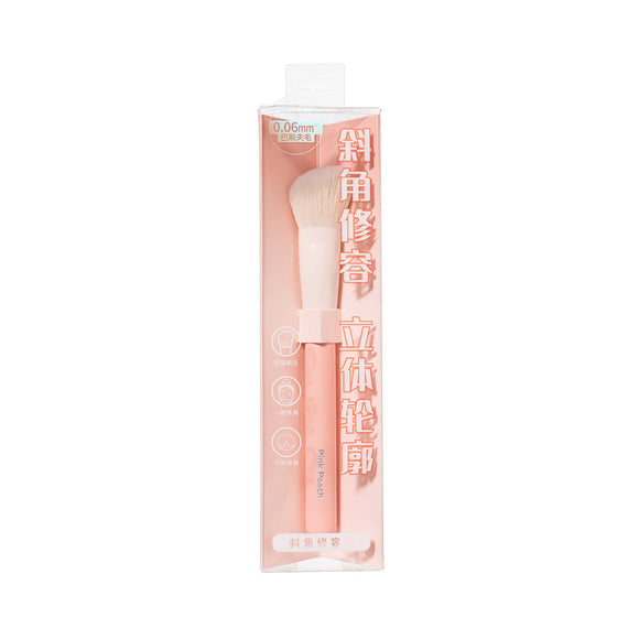 MINISO PEACH PINK SERIES SLANTED CONTOUR BRUSH 2014653110106 MAKEUP BRUSH