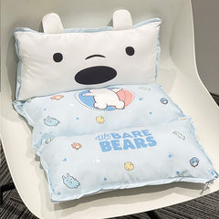 MINISO WE BARE BEARS COLLECTION DUAL USE NAP PILLOW SEAT CUSHION ( ICE BEAR ) 2014686111101 LIFE DEPARTMENT