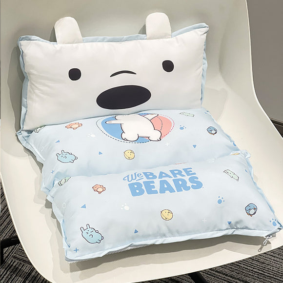 MINISO WE BARE BEARS COLLECTION DUAL USE NAP PILLOW SEAT CUSHION ( ICE BEAR ) 2014686111101 LIFE DEPARTMENT
