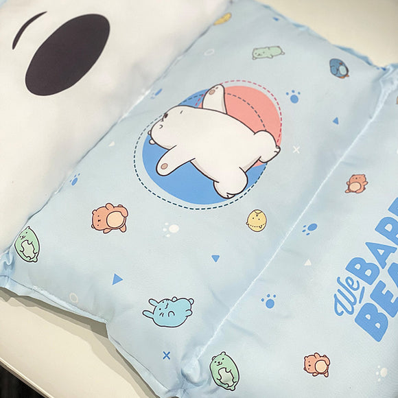 MINISO WE BARE BEARS COLLECTION DUAL USE NAP PILLOW SEAT CUSHION ( ICE BEAR ) 2014686111101 LIFE DEPARTMENT