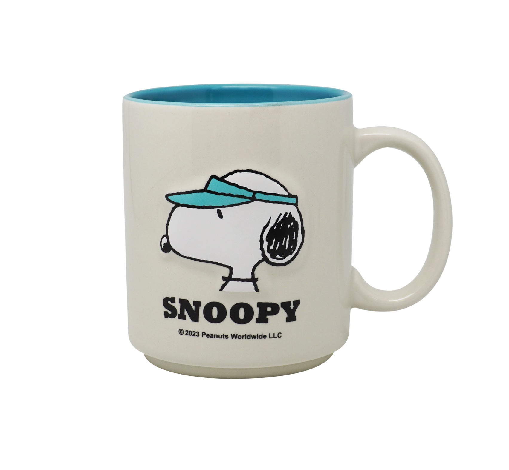 MINISO SNOOPY SUMMER TRAVEL COLLECTION EMBOSSED CERAMIC CUP ( 390ML ) 2014687610108 LIFE DEPARTMENT