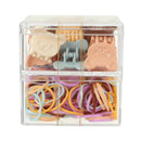 MINISO BASIC SERIES DOUBLE-LAYER HAIR CLAW CLIPS & HAIR TIES ( 220 PCS ) 2014729210105 HAIR CLIPS IN STORAGE BOX-7