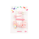 MINISO FUN SERIES CARTOON GIRL HAIR CLIP (4 PCS) 2014736510106 HAIR CLIPPERS-5