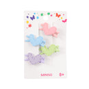 MINISO FUN SERIES BEAR RABBIT HEART HAIR CLIP (4 PCS) 2014736810107 HAIR CLIPPERS-3