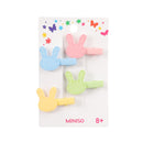 MINISO FUN SERIES BEAR RABBIT HEART HAIR CLIP (4 PCS) 2014736810107 HAIR CLIPPERS-4