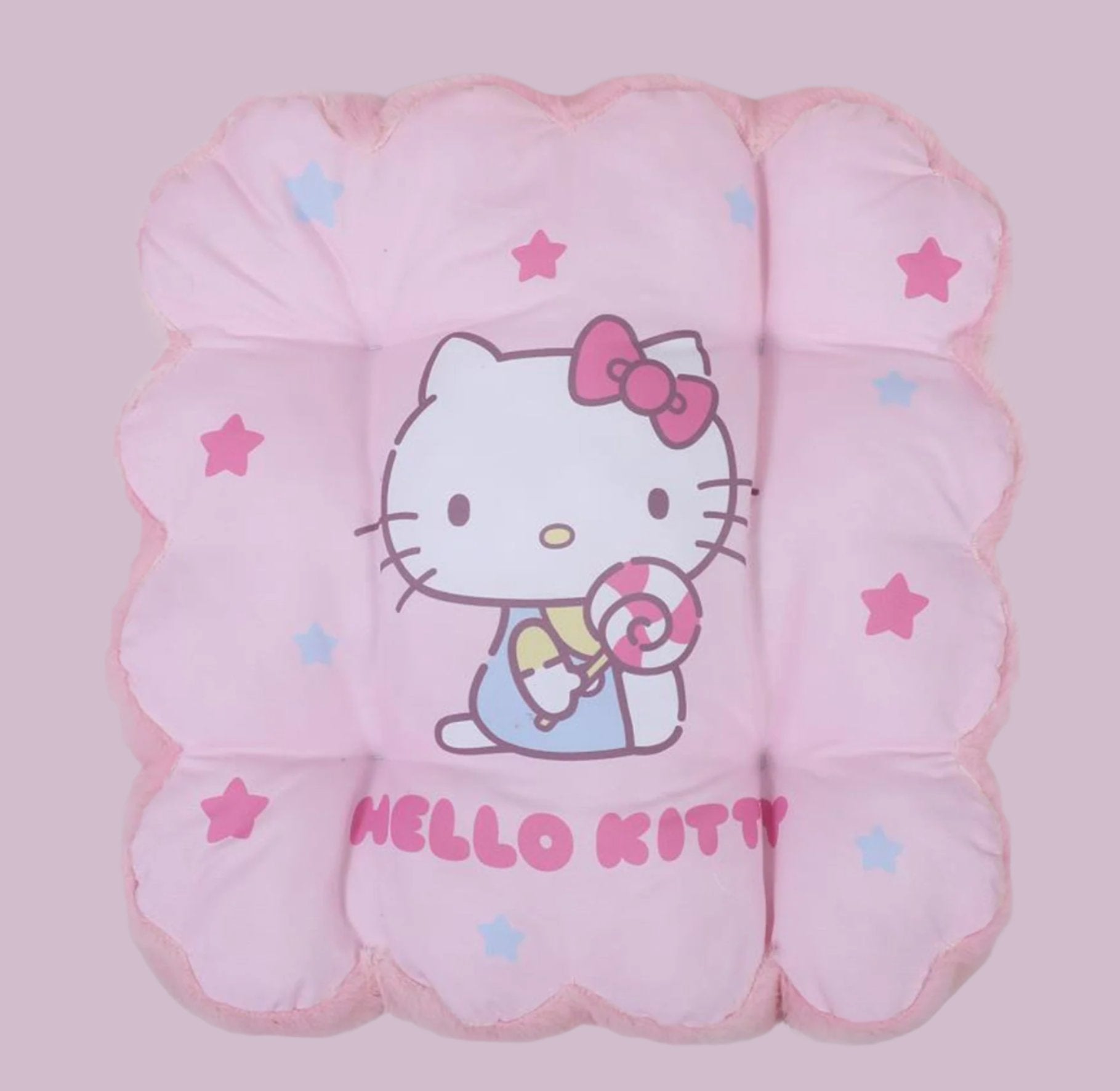 MINISO SANRIO CHARACTERS EXQUISITE PRINTED BACKREST CUSHION AND SEAT CUSHION(HELLO KITTY) 2015000710109 SEAT CUSHION