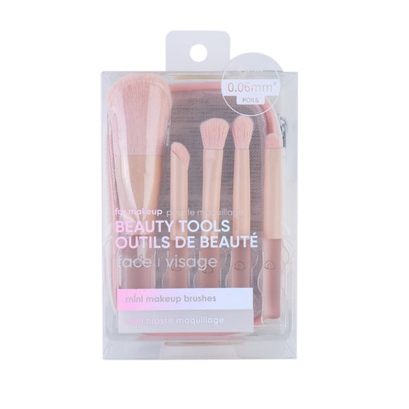 MINISO PINK SERIES MINI MAKEUP BRUSHES SET (WITH STORAGE CASE) 2015020610106 MAKEUP BRUSH