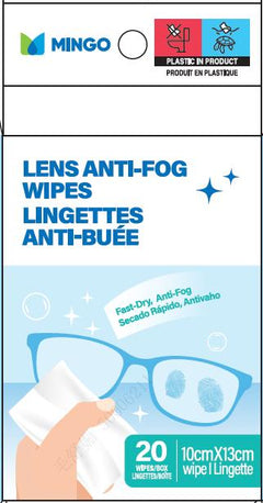 MINISO MINGO LENS ANTI-FOG WIPES (20 INDIVIDUAL PACKS) 2015030310102 WET WIPES