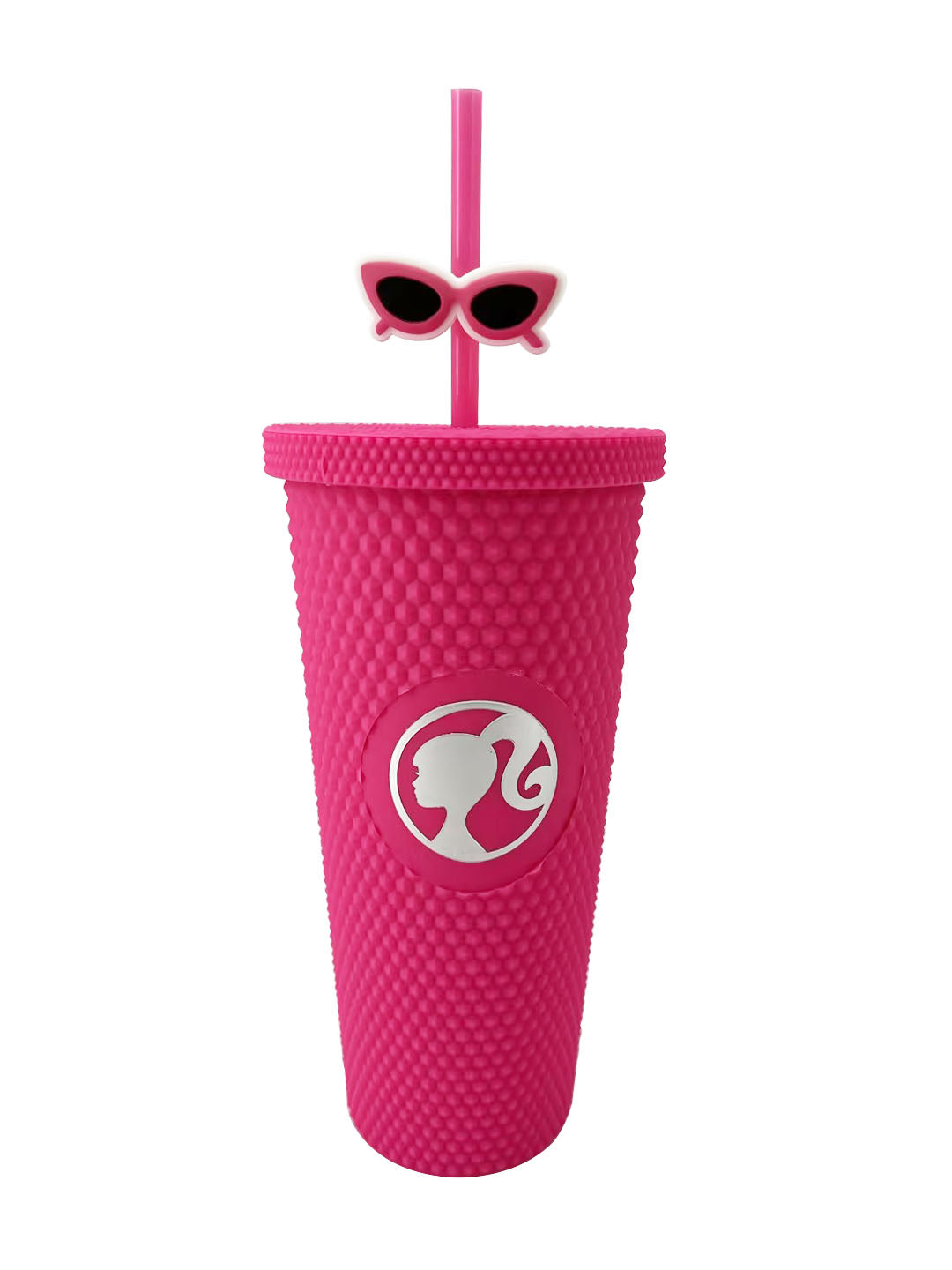 MINISO BARBIE COLLECTION STUDDED TUMBLER WITH STRAW (700ML) 2015040710107 PLASTIC WATER BOTTLE