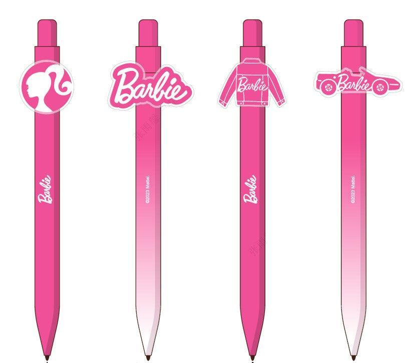 MINISO BARBIE COLLECTION RETRACTABLE GEL PEN （4 ASSORTED MODELS）PDQ 2015100810105 FUN SIGNING PEN