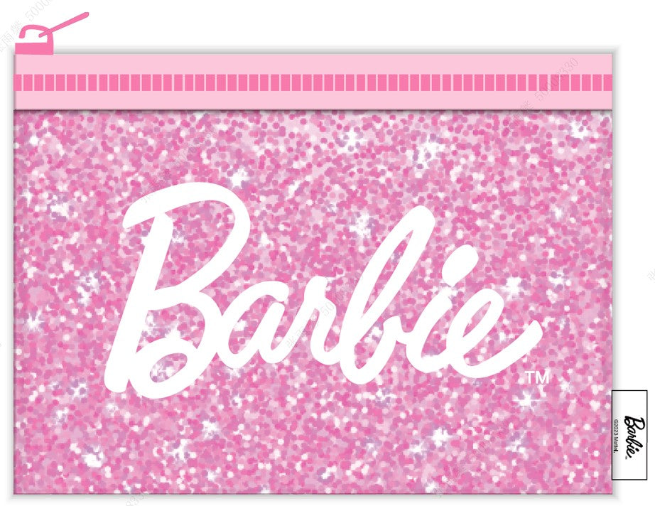 MINISO BARBIE COLLECTION PVC STATIONERY CASE (14×12CM) 2015103210100 STATIONERY ORGANIZER