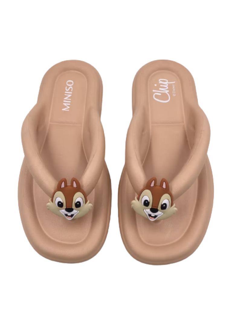MINISO DISNEY CHIP 'N' DALE COLLECTION WOMEN'S SLIPPERS(CHIP,35-36) 2015117810105 FASHIONABLE SLIPPERS