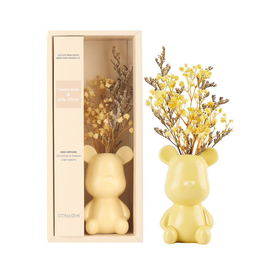 MINISO CUTE BEAR SERIES REED DIFFUSER( LEMON SODA) 2015121111106 SCENT DIFFUSER