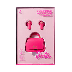 MINISO BARBIE COLLECTION BAG STYLE TWS EARPHONES MODEL: SX-210 ( PINK ) 2015171810103 EARPHONES