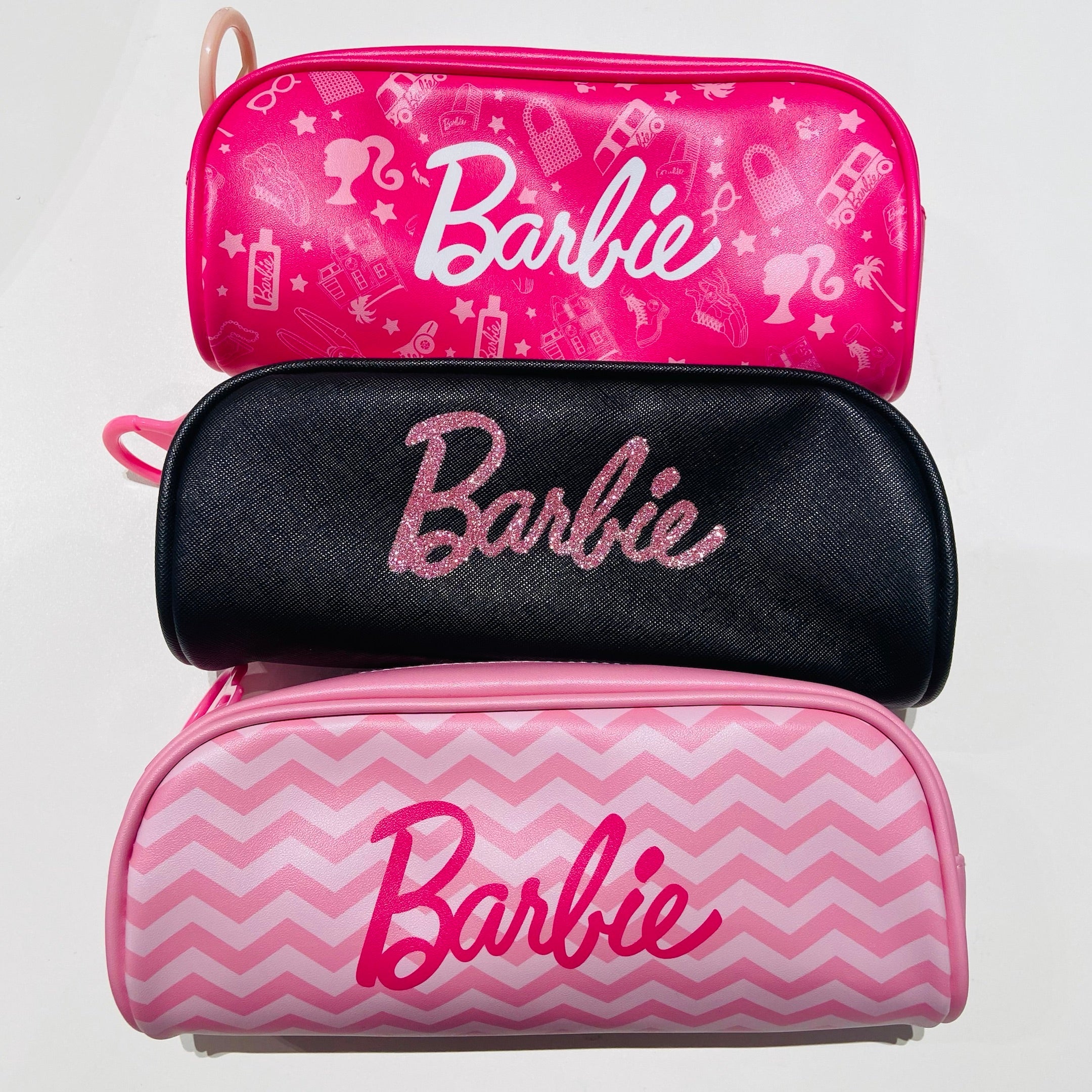 MINISO BARBIE COLLECTION BIG ZIPPER STATIONERY CASE (3 ASSORTED MODELS) 2015185210104 STATIONERY ORGANIZER