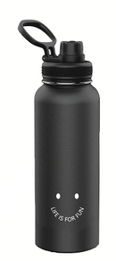 MINISO SOLID COLOR HANDHELD STAINLESS STEEL WATER BOTTLE 1.4L(BLACK) 2015239614100 STEEL CUP-2