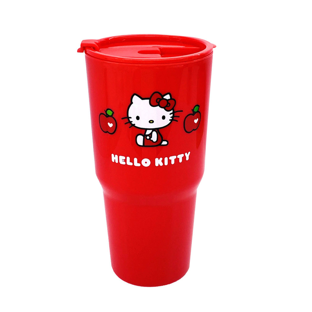 MINISO HELLO KITTY APPLE COLLECTION PLASTIC TUMBLER WITH FLIP LID (800ML) 2015243310104 PLASTIC WATER BOTTLE