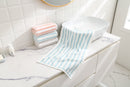 MINISO STRIPED PURE COTTON TOWEL ( BLUE ) 2015298011100 TEXTILE-4