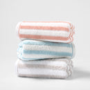 MINISO STRIPED PURE COTTON TOWEL ( RED ) 2015298012107 TEXTILE-2