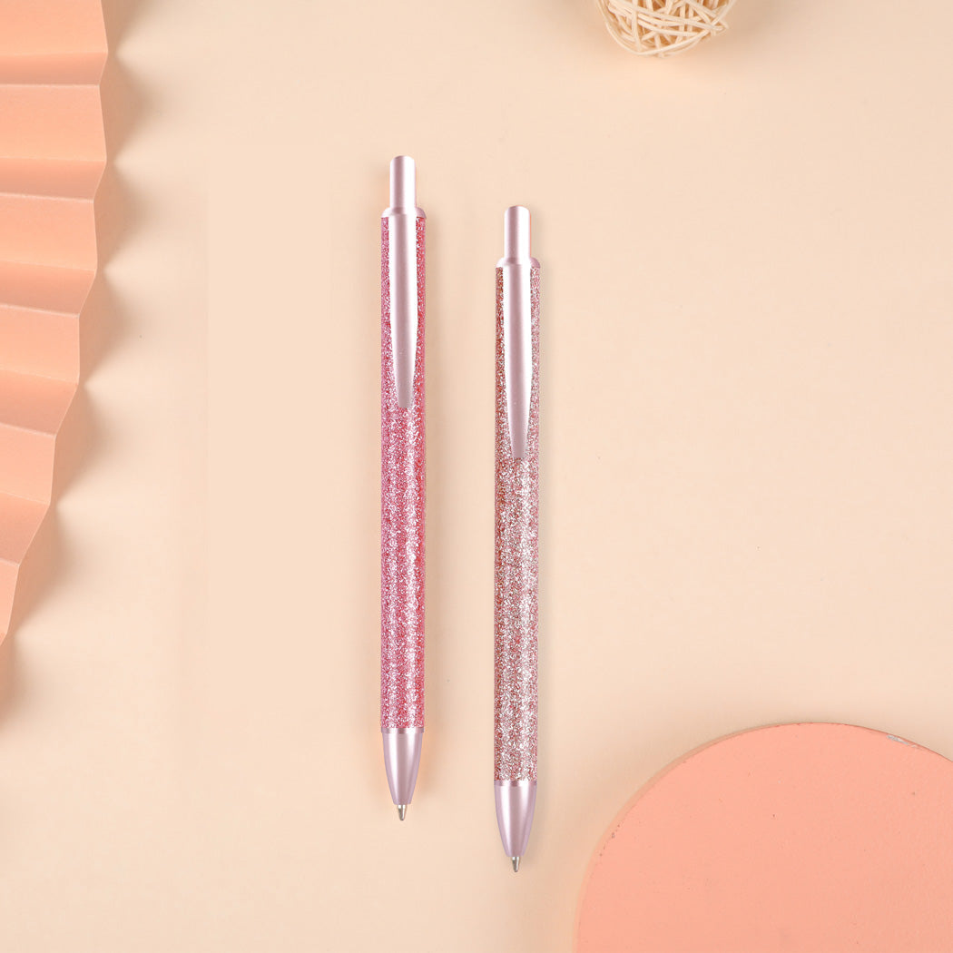 MINISO ROSE GOLD SERIES TWINKLING BALLPOINT PEN (2 ASSORTED MODELS) PDQ 2015309110105 PEN