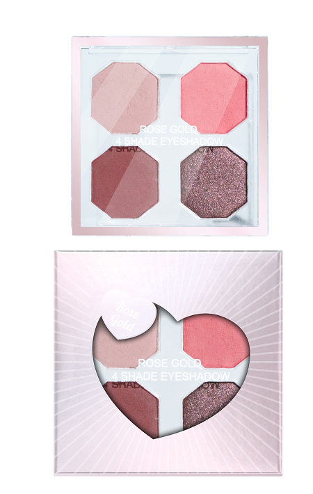 MINISO ROSE GOLD SERIES 4 SHADE EYESHADOW PALETTE ( 01 ) 2015358811107 EYESHADOW