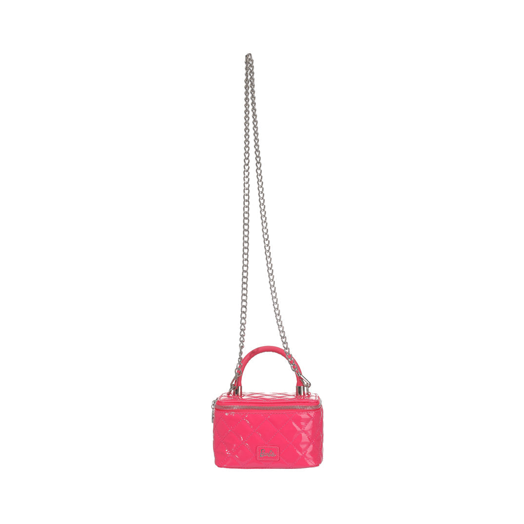 MINISO BARBIE COLLECTION RHOMBUS GRID CROSSBODY HANGBAG(ROSY) 2015466810108 CROSSBODY BAG