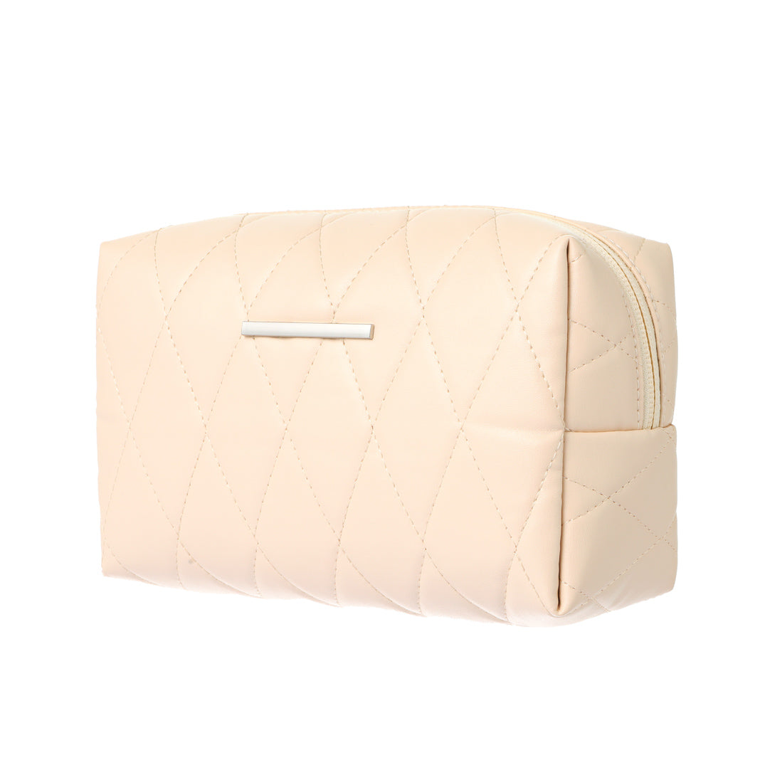 MINISO RHOMBUS RECTANGULAR COSMETIC BAG(BEIGE) 2015467212109 COSMETIC BAG