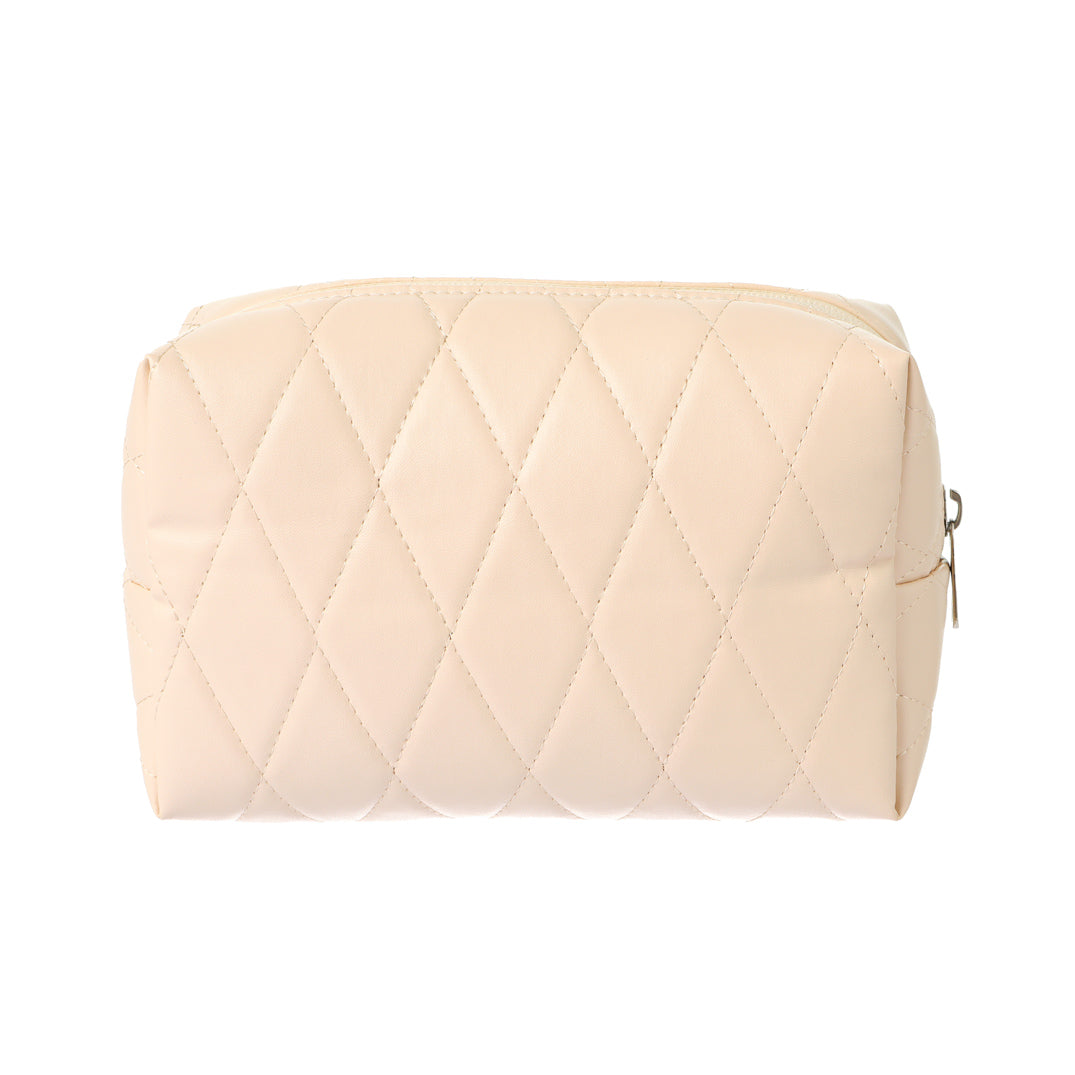 MINISO RHOMBUS RECTANGULAR COSMETIC BAG(BEIGE) 2015467212109 COSMETIC BAG