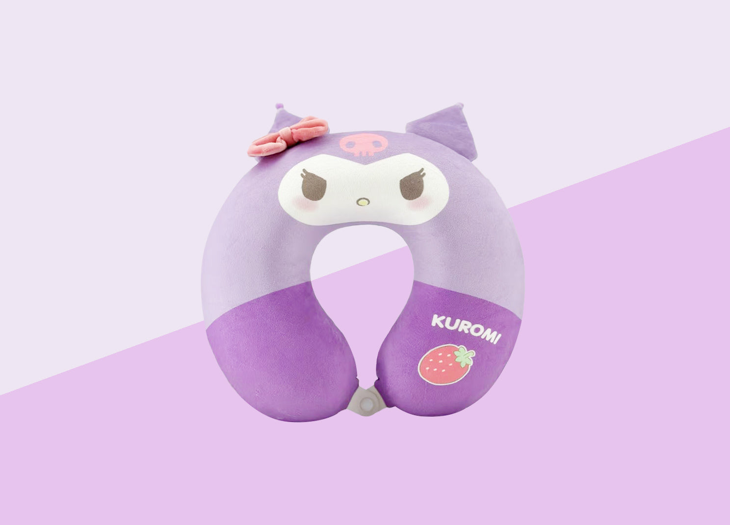 MINISO SANRIO CHARACTERS STRAWBERRY COLLECTION MEMORY FOAM U-SHAPED NECK PILLOW (KUROMI) 2015520310100 U-SHAPED NECK PILLOW