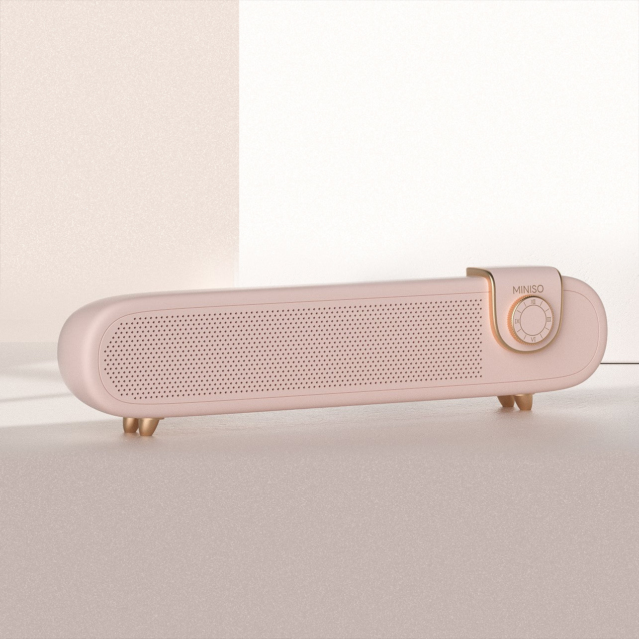 MINISO STEREO SOUND WIRELESS SPEAKER FOR DESK  MODEL: SOUNDBAR01(SAKURA PINK) 2015784711101 WIRELESS SPEAKER