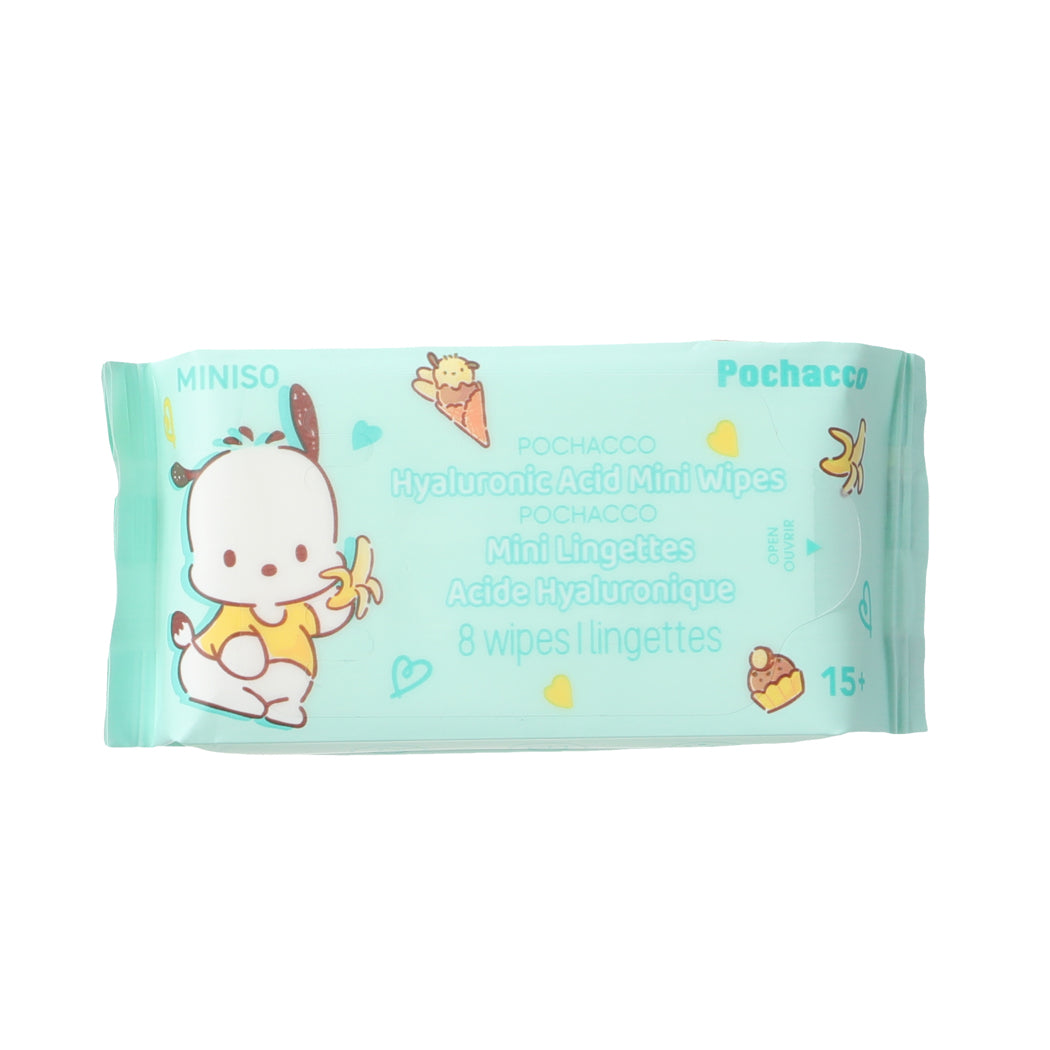 MINISO POCHACCO HYALURONIC ACID MINI WIPES (8 WIPESX8 PACKS) 2015895810106 WET WIPES